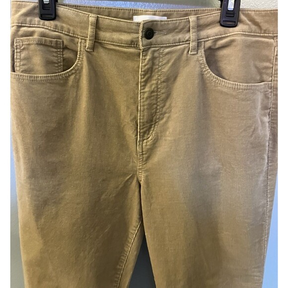 LOFT Straight Leg Curvy High Waist Corduroy Pants Size 31/12 Tan NWOT - Picture 5 of 7
